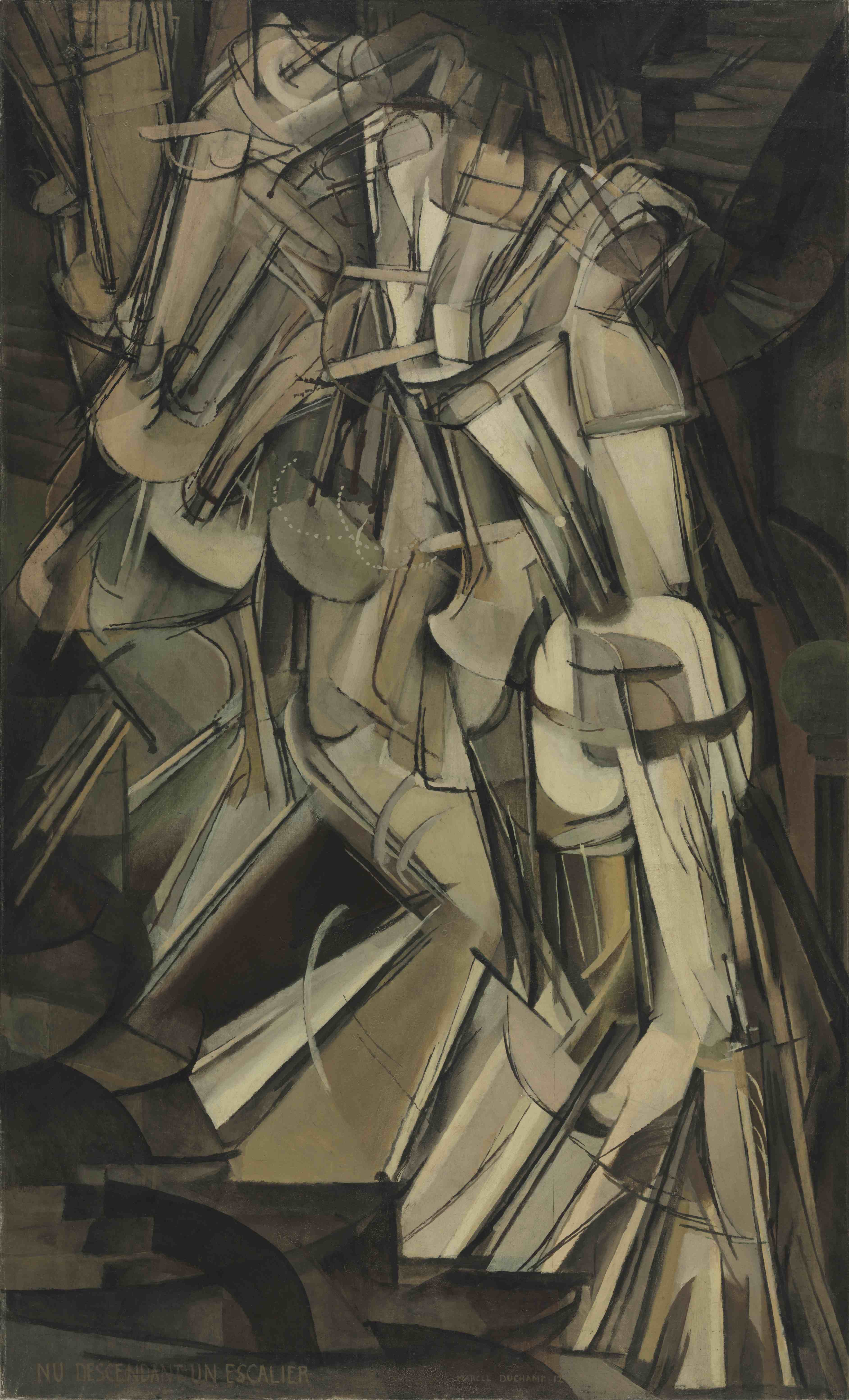Marcel Duchamp, Nude Descending a Staircase No. 2 (1912)