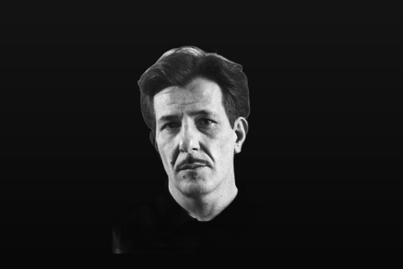 Portrait de Franz Kline, peintre américain de l'expressionnisme abstrait, 1910-1962