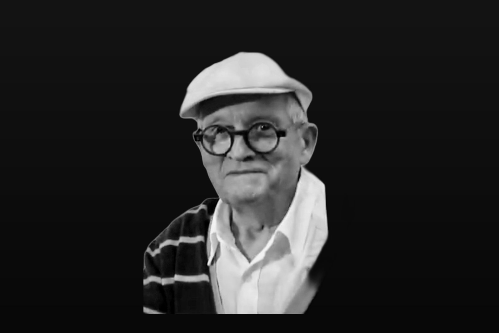 Portrait de David Hockney dans son atelier, années 1970